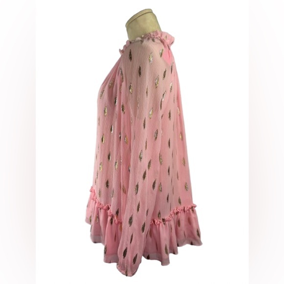 LILLY PULITZER • SAVANNA BLOUSE • "PINK TROPICS TINT" - Picture 3 of 11